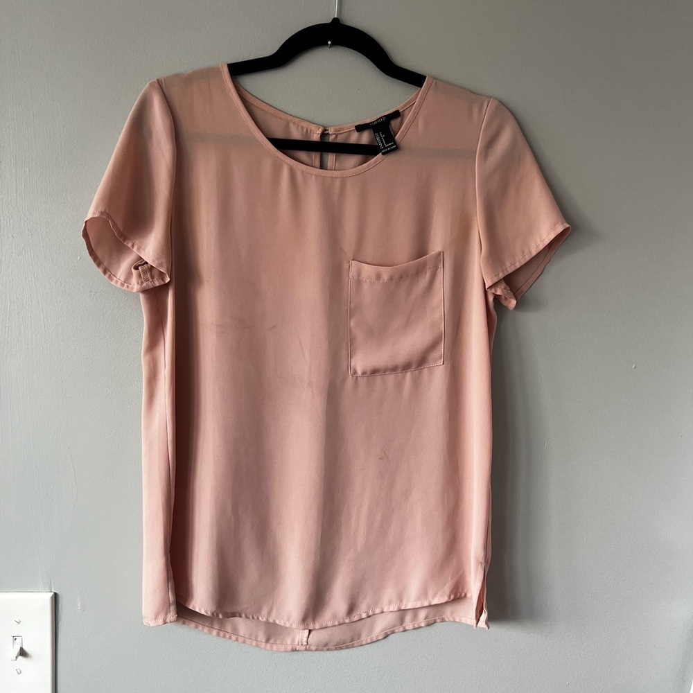 Pink chiffon blouse
